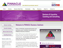 Tablet Screenshot of pinnaclebusiness.com.au